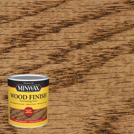 MINWAX Wood Finish Semi-Transparent Special Walnut Oil-Based Penetrating Wood Stain 1 qt 70006444